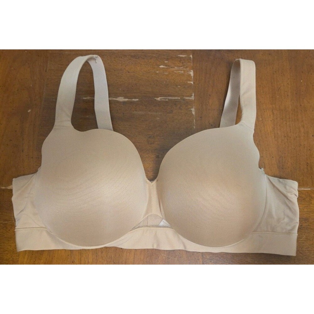 Cacique by Lane Bryant 40D Lightly Lined Full Coverage Bra Beige Tan